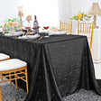 Rectangular Velvet Tablecloth 90x156 Black