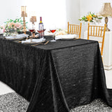 Rectangular Velvet Tablecloth 90x156 Black