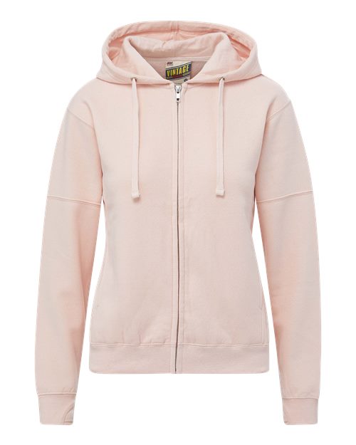 Women's Vintage Fleece Hooded Full-Zip Sweatshirt