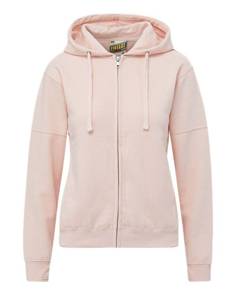 Women's Vintage Fleece Hooded Full-Zip Sweatshirt