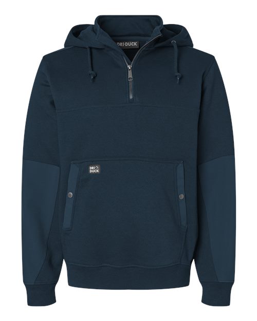DRI DUCK Men's Mission Quarter-Zip Hooded Pullover