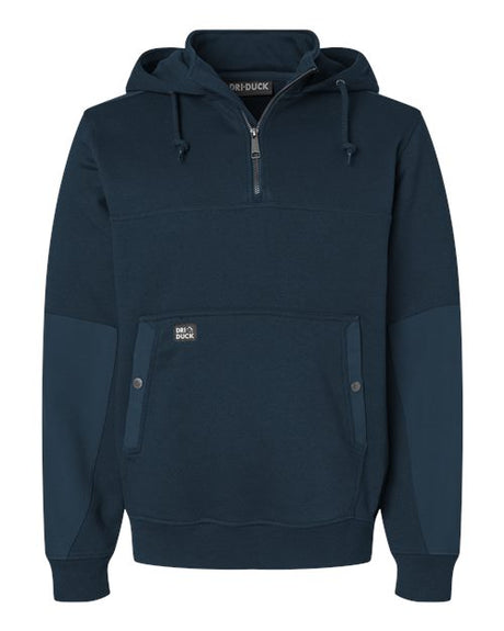 DRI DUCK Men's Mission Quarter-Zip Hooded Pullover