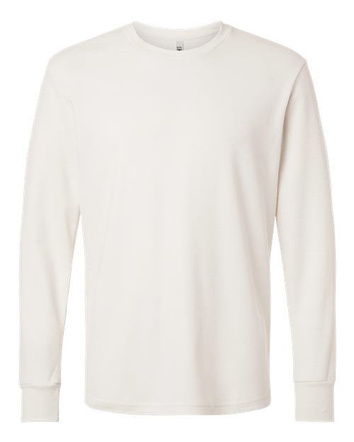Bayside Men's USA-Made Heavyweight Waffle Knit Thermal Raglan T-Shirt