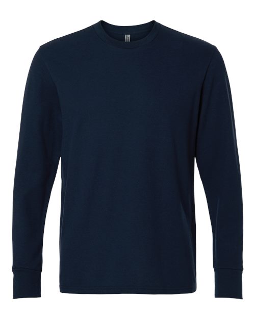 Bayside Men's USA-Made Heavyweight Waffle Knit Thermal Raglan T-Shirt