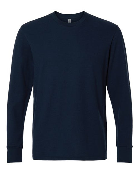 Bayside Men's USA-Made Heavyweight Waffle Knit Thermal Raglan T-Shirt