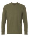 Bayside Men's USA-Made Heavyweight Waffle Knit Thermal Raglan T-Shirt