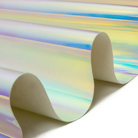 Kiki Iridescent Pink, Lilac and Blue Fabric-Backed Vinyl