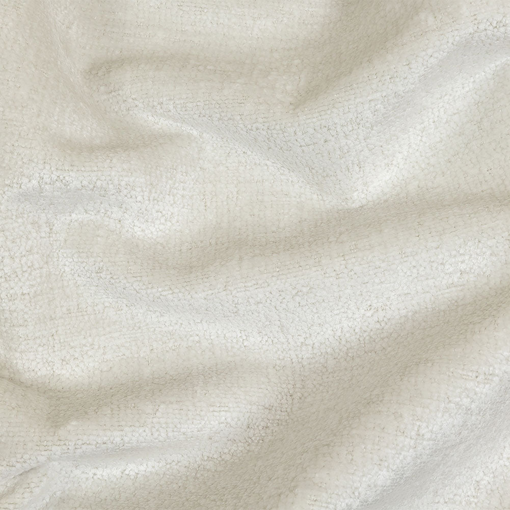 Snow White Acrylic and Polyester Upholstery Chenille