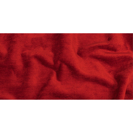 Red Acrylic and Polyester Upholstery Chenille