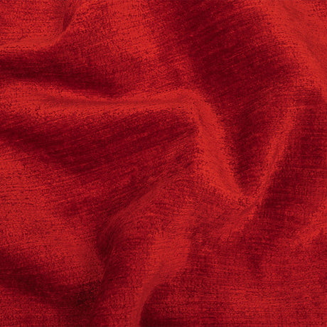 Red Acrylic and Polyester Upholstery Chenille