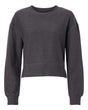 Women's Ribbed Knit Cropped Boxy Crew