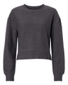 Women's Ribbed Knit Cropped Boxy Crew