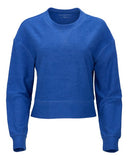 Women's Ribbed Knit Cropped Boxy Crew