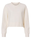 Women's Ribbed Knit Cropped Boxy Crew