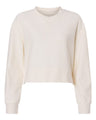 Women's Ribbed Knit Cropped Boxy Crew