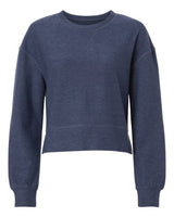Women's Ribbed Knit Cropped Boxy Crew