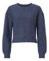 Women's Ribbed Knit Cropped Boxy Crew