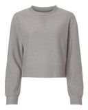Women's Ribbed Knit Cropped Boxy Crew