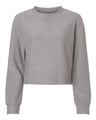 Women's Ribbed Knit Cropped Boxy Crew