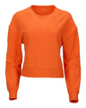 Women's Ribbed Knit Cropped Boxy Crew