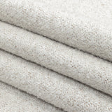 Snow Striated Acrylic and Cotton Boucle with Tan Woven Backing