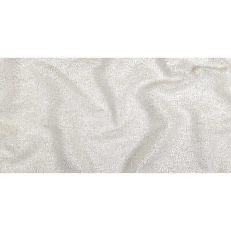 Snow Striated Acrylic and Cotton Boucle with Tan Woven Backing