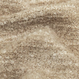 Mineral Striated Upholstery Boucle with Tan Woven Backing
