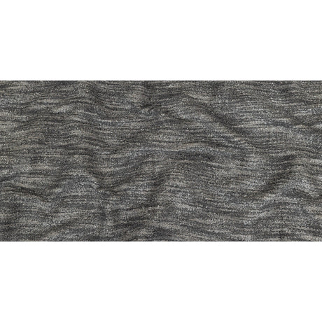 Graphite Striated Acrylic and Cotton Boucle with Tan Woven Backing