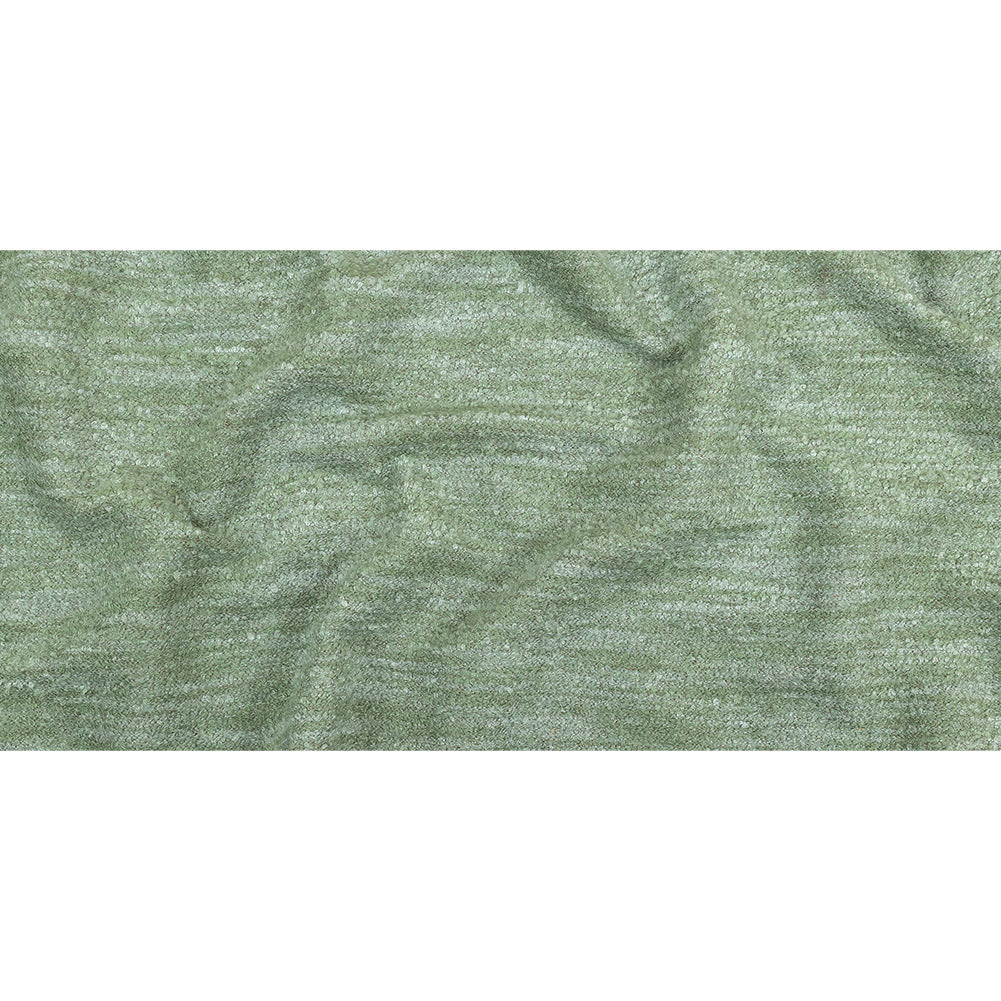 Seaglass Striated Acrylic and Cotton Boucle with Tan Woven Backing