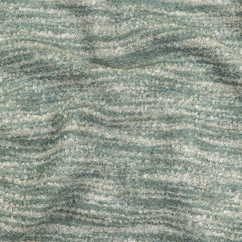 Haze Striated Acrylic and Cotton Boucle with Tan Woven Backing