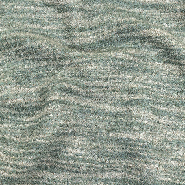 Haze Striated Acrylic and Cotton Boucle with Tan Woven Backing