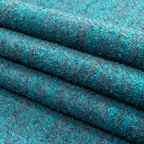 Sky Striated Acrylic and Cotton Boucle with Tan Woven Backing