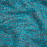 Sky Striated Acrylic and Cotton Boucle with Tan Woven Backing