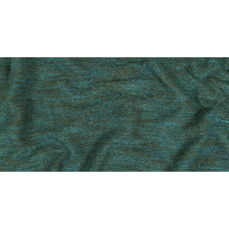 Marine Striated Acrylic and Cotton Boucle with Tan Woven Backing