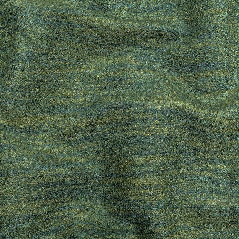 Marsh Striated Acrylic and Cotton Boucle with Tan Woven Backing