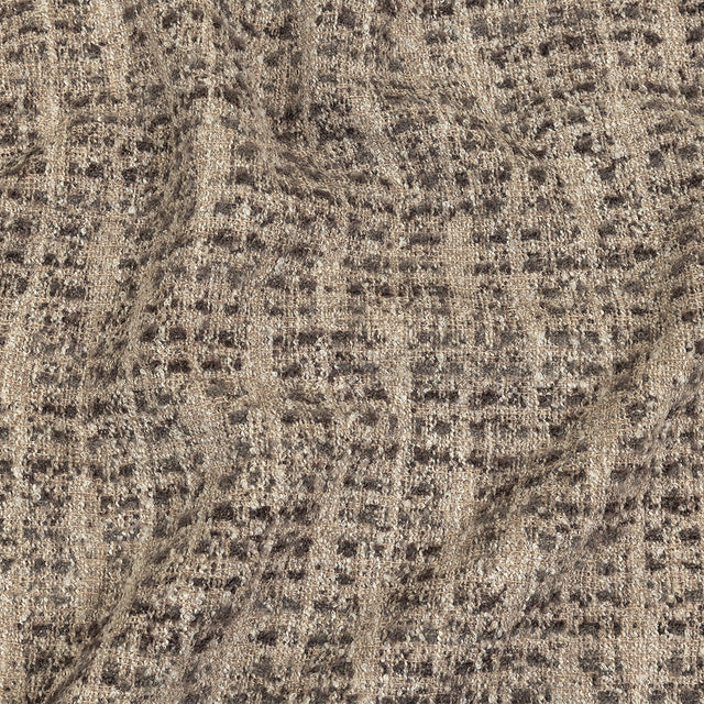 Mocha Spotted Viscose Boucle
