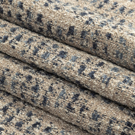 Indigo Spotted Viscose Boucle