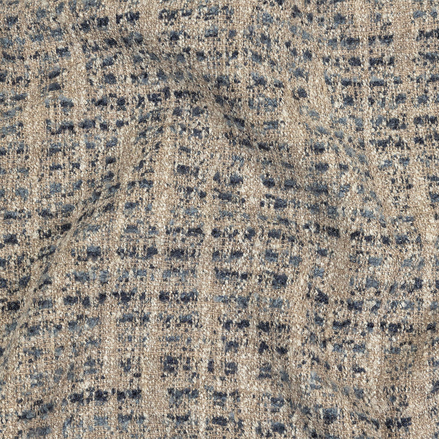 Indigo Spotted Viscose Boucle