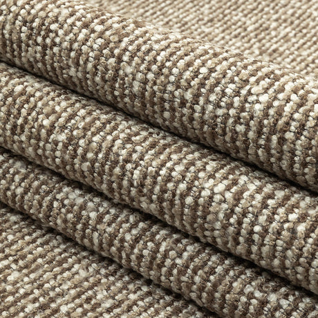 Stone Striped Acrylic Upholstery Boucle