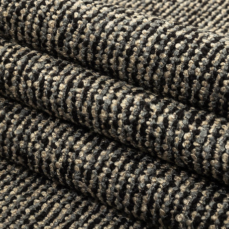 Onyx Striped Acrylic Upholstery Boucle