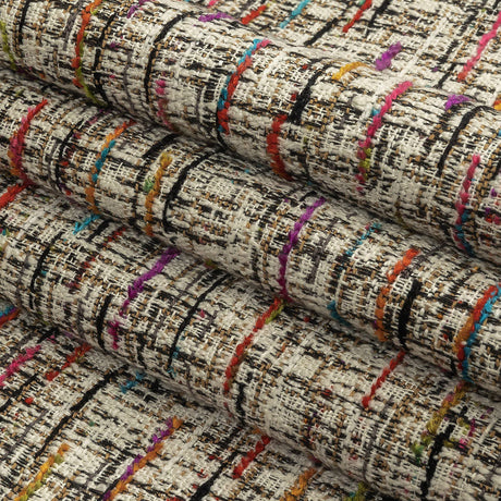 Prism Viscose, Cotton and Linen Chenille Tweed
