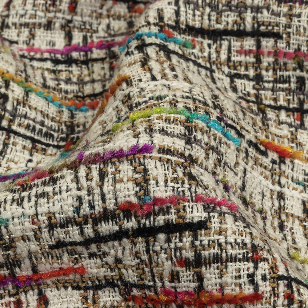 Prism Viscose, Cotton and Linen Chenille Tweed