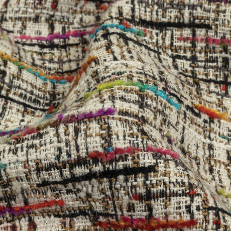 Prism Viscose, Cotton and Linen Chenille Tweed