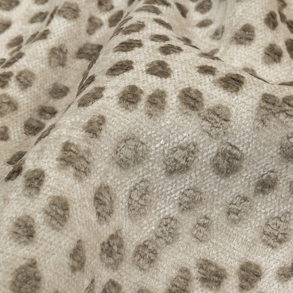 Toast Raised Spots Acrylic Chenille Woven