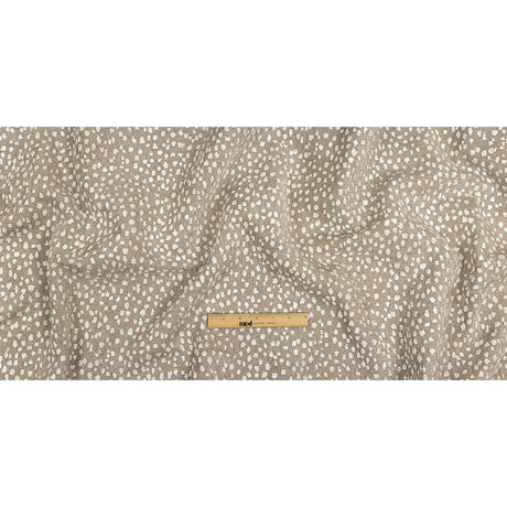 Beige Raised Spots Acrylic Chenille Woven