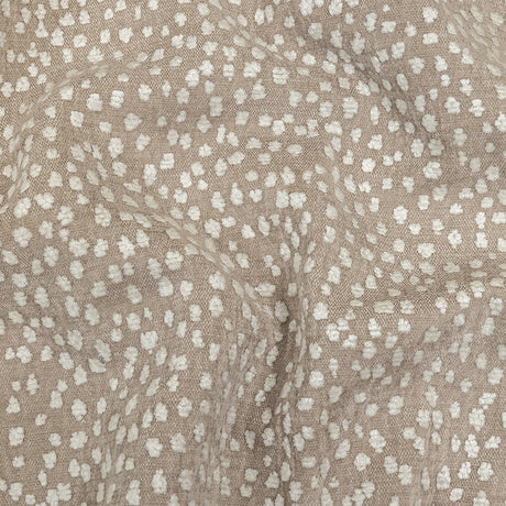 Beige Raised Spots Acrylic Chenille Woven