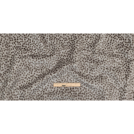 Taupe Raised Spots Acrylic Chenille Woven
