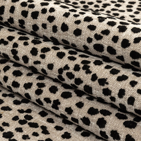 Tuxedo Raised Spots Acrylic Chenille Woven