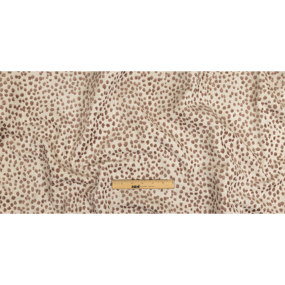 Rosewater Raised Spots Acrylic Chenille Woven