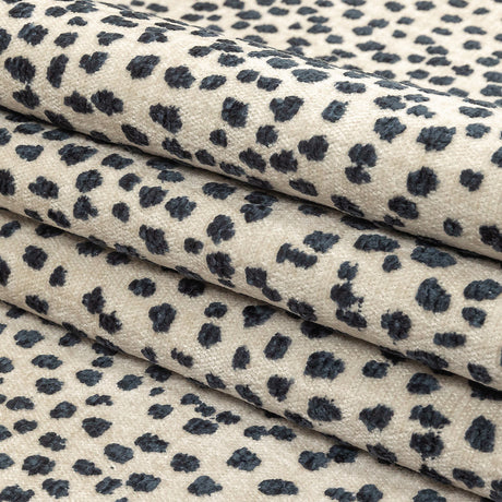 Sapphire Raised Spots Acrylic Chenille Woven